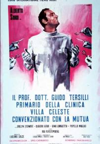 Il prof. Dott. Guido Tersilli, primario della clinica Villa Celeste convenzionata con le mutue (1969)